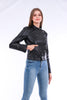 Rovigo Leather Biker Jacket - Black - My Store