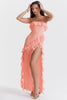 Strapless Suspender Evening Dress - My Store