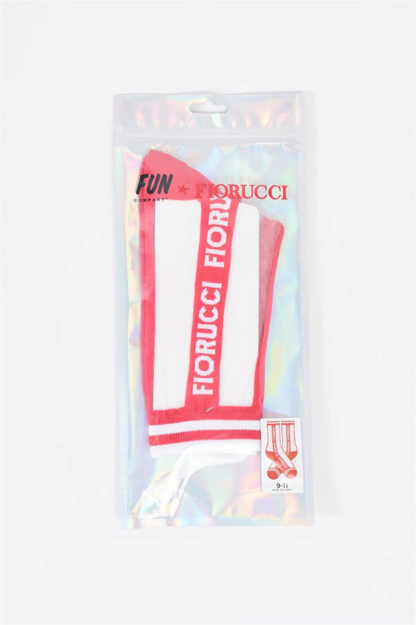 Fiorucci x Fun Mid Calf Sheer Mesh Logo Socks - My Store