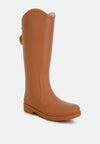 Indiana Charm Detail Calf Boots - My Store