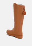 Indiana Charm Detail Calf Boots - My Store