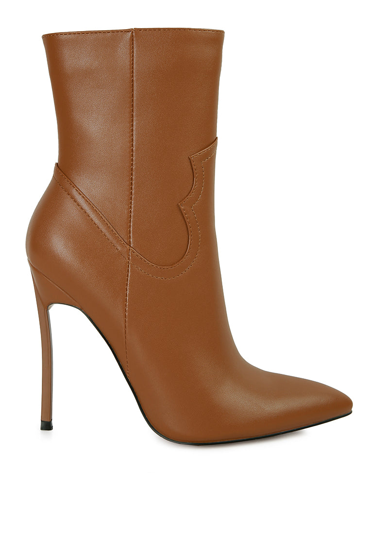 Jenner High Heel Cowboy Ankle Boots - My Store