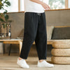 Summer Men's Cotton Linen Casual Pants Breathable Streetwear - My Store