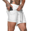 Men 2 in 1 Running Shorts Jogging Gym Fitness - My Store