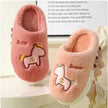 Cozy Embroidered Cotton Slippers – Non-Slip Soft Sole for Indoor Comfort