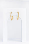 Mini Metallic Rope Hoop Twist Earrings - My Store