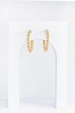 Mini Metallic Rope Hoop Twist Earrings - My Store