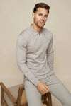 Knitted Long Sleeve Polo - My Store