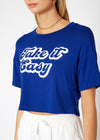 Women's "Take it Easy" Printed Crop Top - My Store