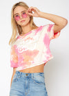 Women's "Take it Easy" Printed Crop Top - My Store