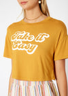 Women's "Take it Easy" Printed Crop Top - My Store