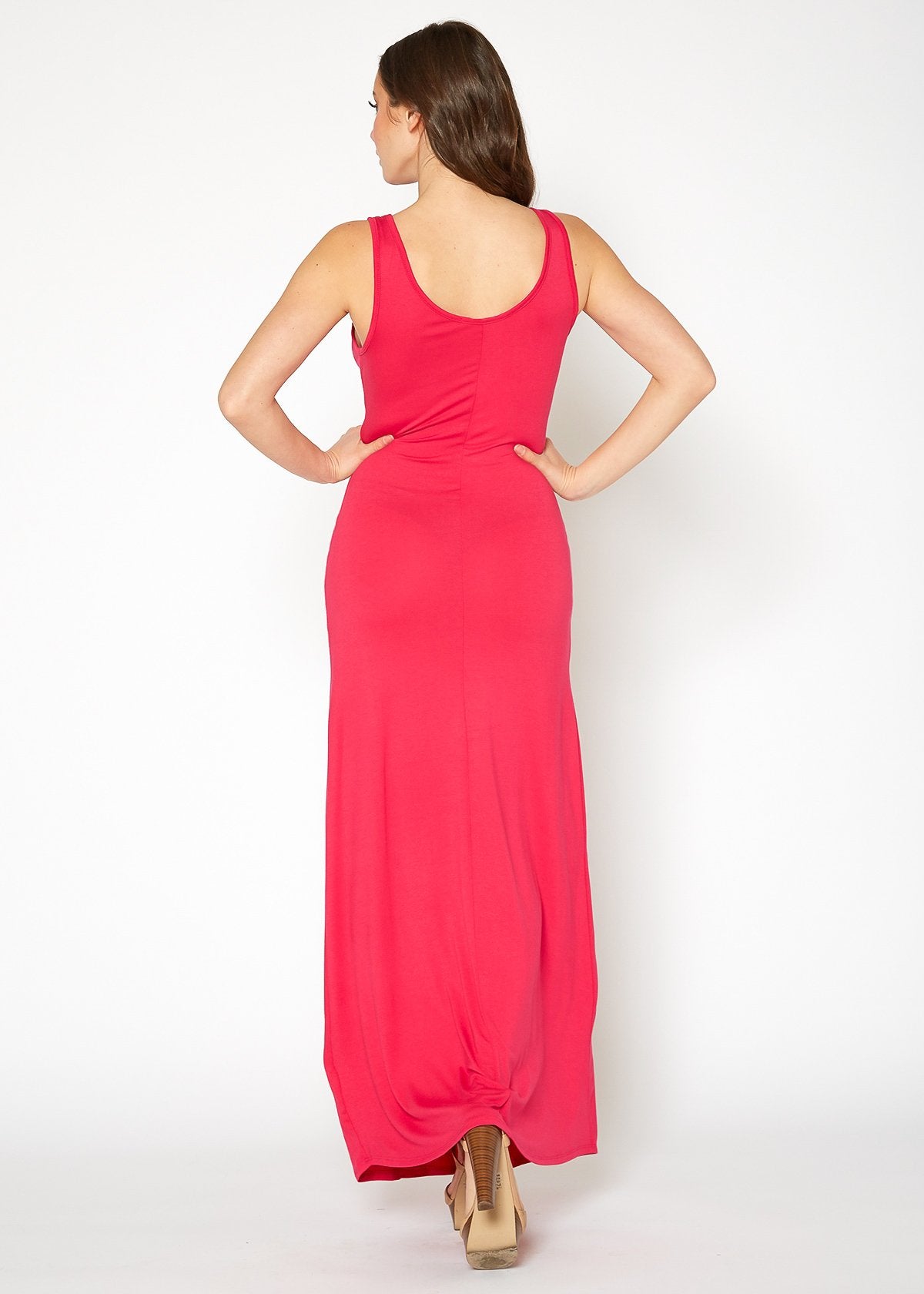 Women's Sleeveless Scoop Neck Maxi Dress - My Store