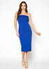 Women's Tube Top Bodycon Midi Dress - My Store