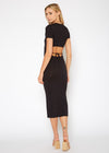 Women's Slit Back Long Dress - My Store