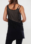 Women's Curved Hem Tank Top In Black - My Store