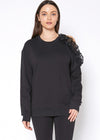 Women's One Shoulder Detail Sweatshirt - My Store