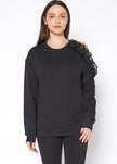 Women's One Shoulder Detail Sweatshirt - My Store