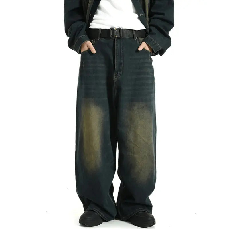 Green Wash Denim Jeans - My Store