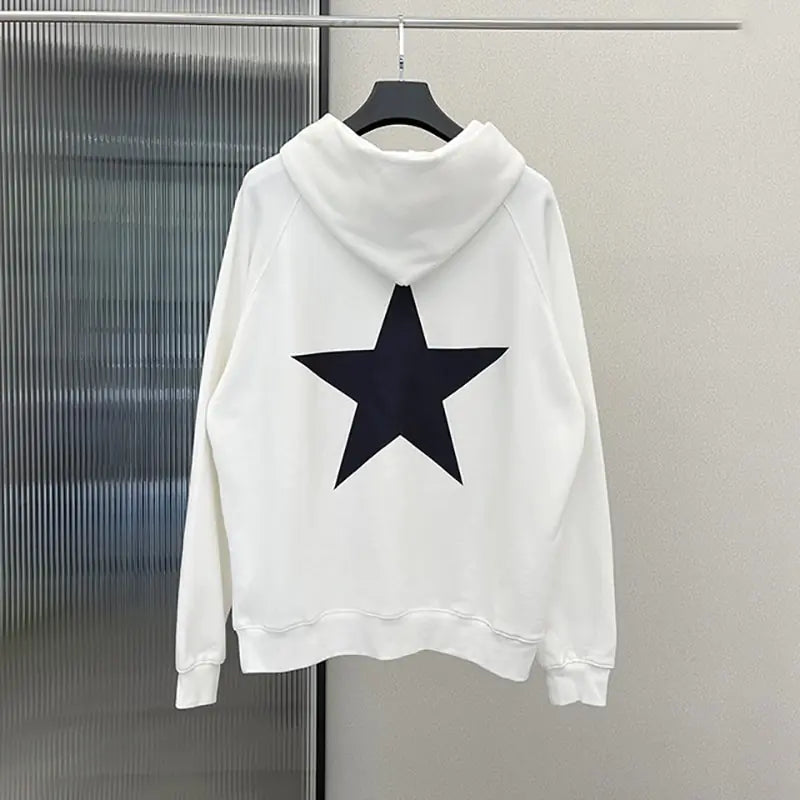 Men's Star Print Long Sleeve Hoodie - My Store