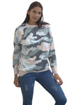 Fashion Khaki Green Digital Camo Print Sweatshirt - My Store