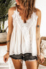 White Lace Cotton Cami Top - My Store