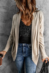 Khaki Super Soft Long Sleeve Open Cardigan - My Store