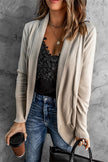 Khaki Super Soft Long Sleeve Open Cardigan - My Store