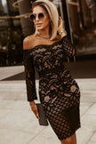 Black Lace Bodycon Dress - My Store