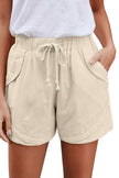 Casual Beige Faylin Women Shorts - My Store