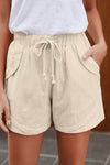 Casual Beige Faylin Women Shorts - My Store