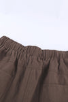 Women Casual Khaki Faylin Linen Shorts - My Store