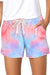 Womens Multicolor Tie Dye Casual Shorts - My Store