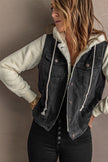 Black Sherpa Denim Jacket - My Store