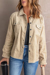 Khaki Pocket Corduroy Jacket - My Store