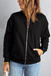 Womens Black Zip-up Jacket - My Store