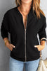 Womens Black Zip-up Jacket - My Store