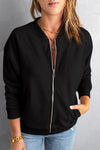 Womens Black Zip-up Jacket - My Store