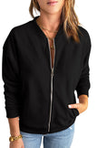 Womens Black Zip-up Jacket - My Store