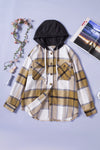 Plaid Hooded Shirt Jacket - My Store