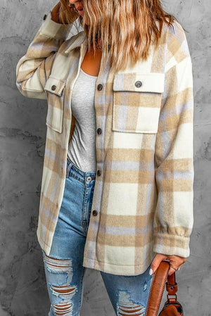 Plaid Print Women Shacket - My Store