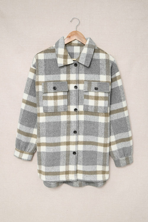 Plaid Print Women Shacket - My Store