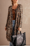 Fashion Snake Print Long Cardigan - My Store