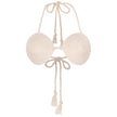 LEIA Cotton Rope Bikini Top In Off-white - My Store