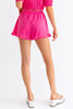 Hot Pink High Waist Ruffle Shorts - My Store