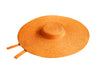 LOLA Wide Brim Jute Straw Hat In Orange - My Store