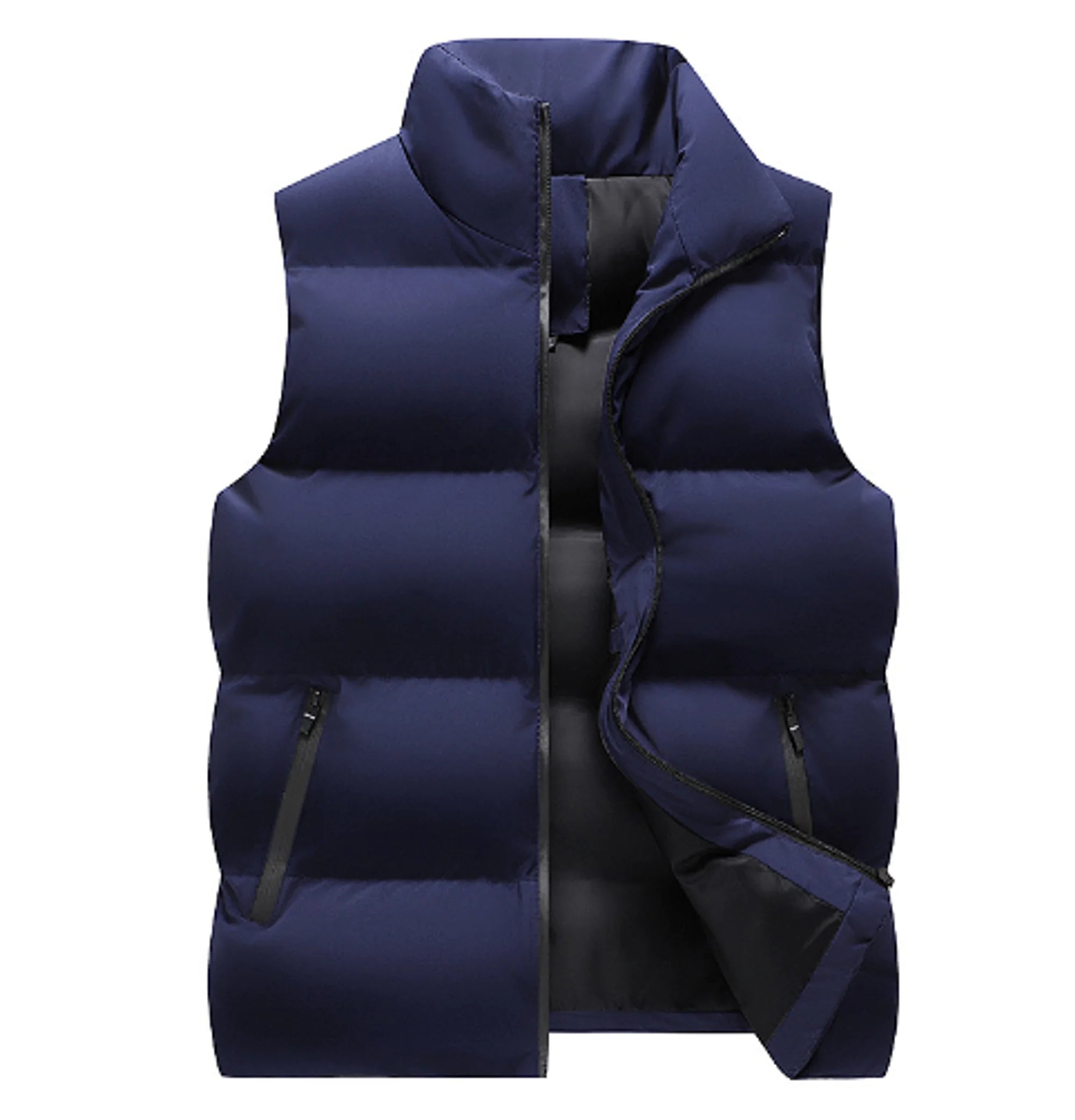 Neck Protection Zipper Cardigan Men Winter Coat - My Store