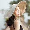 LOLA Wide Brim Jute Straw Hat In Natural Beige - My Store