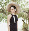 LOLA Wide Brim Jute Straw Hat In Natural Beige - My Store