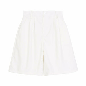 Loose Cut Cloth Bermuda Shorts - My Store