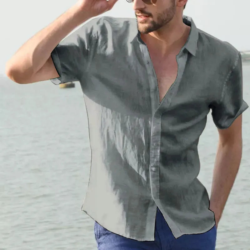 Summer Short-Sleeved Men's Shirts - My Store